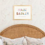 Personalised A to Z of Emotions Children's Name Print