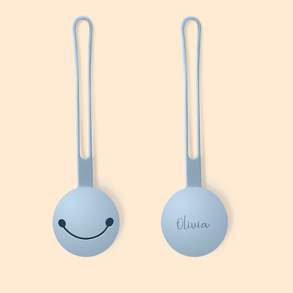 Gepersonaliseerd Lachend Gezicht Fopspeen Silicone Opbergtasje