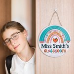 Accroche-porte de classe personnalisé Cadeaux d'appréciation des enseignants