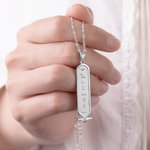 Personalizzato Egitto Cartouche Nome Collana Geroglifico Egitto Collana regalo di Natale per la famiglia amico
