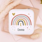 Boîte à bijoux personnalisée en cuir PU avec licorne et sirène fantaisie