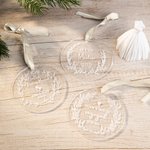 Personalized Christmas Memorial Ornament for Couple Wedding Engagement Married Gift