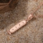 Personalizzato Egitto Cartouche Nome Collana Geroglifico Egitto Collana regalo di Natale per la famiglia amico