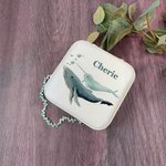 Boîte à bijoux personnalisée en cuir PU avec licorne et sirène fantaisie
