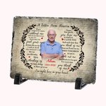 Personalisierte Memorial Schiefer Ornament Ein Brief aus dem Himmel
