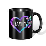 Mug en Céramique Personnalisé avec Nom de Papillon en Coeur Cadeau d'Anniversaire Fête des Mères pour Grand-mère