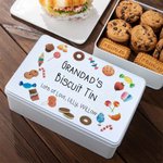 Scatola di caramelle e biscotti in metallo personalizzata