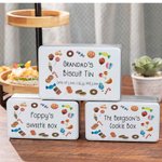 Scatola di caramelle e biscotti in metallo personalizzata