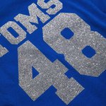 Personalised Football Mom Shirt Glitter Football Shirt with Name and Number