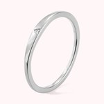 Personalized Delicate Sterling Silver 925 Initial Stacking Ring Gifts for Her