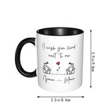 Personalised I Wish You Lived Next To Me Long Distance Mug with Name Gift for Friend Lover Neighbor Valentine's Day Housewarming Christmas