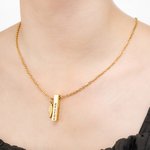 Personalizado grabado Bar Urna Cenizas Memorial Collar con Texto Cremación Joyería Keepsake Regalo para Mujeres Pérdida de Mascotas