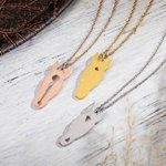 Collana personalizzata con ciondolo a forma di testa di cavallo Regalo di compleanno commemorativo per gli amanti dei cavalli