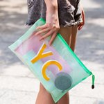 Nombre personalizado Monograma Diseño Piscina Bolsa impermeable