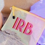 Nombre personalizado Monograma Diseño Piscina Bolsa impermeable