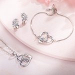 Personalisierte Name Fantasy Einhorn Halskette Ohrstecker Armband Schmuck Set