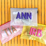 Nombre personalizado Monograma Diseño Piscina Bolsa impermeable