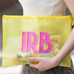 Nombre personalizado Monograma Diseño Piscina Bolsa impermeable