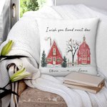 Personalisierte Ich wünschte, Sie lebte nebenan werfen Kissen Kissenabdeckung bester Freund Geschenk