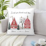 Personalisierte Ich wünschte, Sie lebte nebenan werfen Kissen Kissenabdeckung bester Freund Geschenk