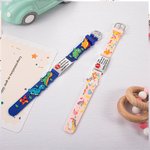 Personalisierte Dinosaurier Fantasy Einhorn Schmetterling Fahrzeug einstellbare Silikon medizinische Alarm-ID-Armband mit eingraviertem Text Notfall Geschenk für Kinder
