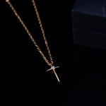 Collier Croix pour Maman avec Pierre de Naissance Personnalisée Bijou en Argent Cadeau Anniversaire Fête des Mères