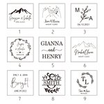 Caja de madera personalizada para anillos de compromiso Caja para anillos de boda con nombre o fecha grabados Regalo de boda Esposa Marido Pareja