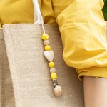 Clip de chapeau personnalisé avec perles initiales pour le voyage sur le sac Set de 2 pièces