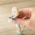 Clip de chapeau personnalisé avec perles initiales pour le voyage sur le sac Set de 2 pièces