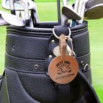 Porte-Tees de Golf en Cuir PU Personnalisé avec Texte Rangement pour Départs de Golf Cadeau Anniversaire Fête des Pères pour Golfeur Amateurs de Golf