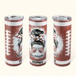 Gobelet Étanche Personnalisé avec Nom Gobelet Américain en Acier Inoxydable Style Football Cadeau Anniversaire Fête pour Femme