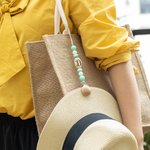 Clip de chapeau personnalisé avec perles initiales pour le voyage sur le sac Set de 2 pièces