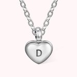 Personalised Heart Cremation Urn Necklace Memory Gift