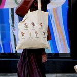 Sac en Toile Personnalisé avec Fleur de Naissance et Nom Sac de Grande Capacité Cadeau Anniversaire Fête pour Femme