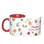 Taza roja personalizada de la película de Navidad