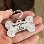 Plaques pour chien personnalisées en turquoise avec nom