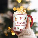 Taza roja personalizada de la película de Navidad