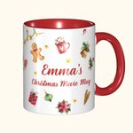 Taza roja personalizada de la película de Navidad