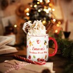 Taza roja personalizada de la película de Navidad
