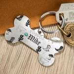 Plaques pour chien personnalisées en turquoise avec nom