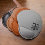 Tapis de Souris en Cuir Personnalisé avec Motif Initiales Tapis Disposant de Repose-Poignet Cadeau d'Anniversaire Travail pour Homme