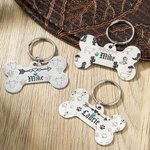 Plaques pour chien personnalisées en turquoise avec nom