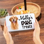 Boîte de rangement en métal personnalisée pour les friandises du chien et du chat