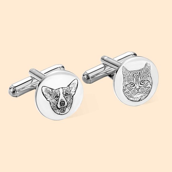 Personalizado Pet Retrato Memorial Gemelos para Groom Padre Hombres Regalo