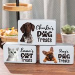 Boîte de rangement en métal personnalisée pour les friandises du chien et du chat
