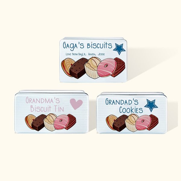Boîte à biscuits en métal personnalisée - Idée cadeau