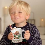 Tasses en céramique personnalisées sur le thème de Noël avec nom