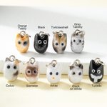 Collier de 1 à 9 chats en émail personnalisé Cadeau d'anniversaire pour elle