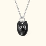 Collier de 1 à 9 chats en émail personnalisé Cadeau d'anniversaire pour elle