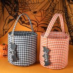 Sac à Bonbons Personnalisé avec Nom sur l'Étiquette de Chauve-Souris Cadeau Halloween pour Enfant